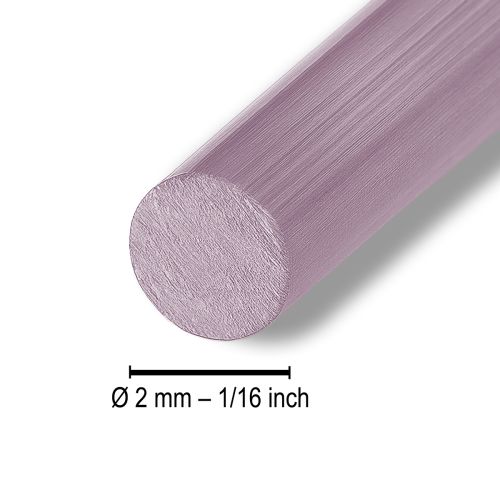 Prodotto Filo di alluminio Ø2mm filo decorativo rosa tondo 480g