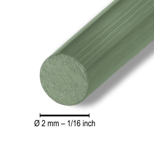 Prodotto Filo di alluminio verde Ø2mm filo artigianale verde scuro 500g 60m