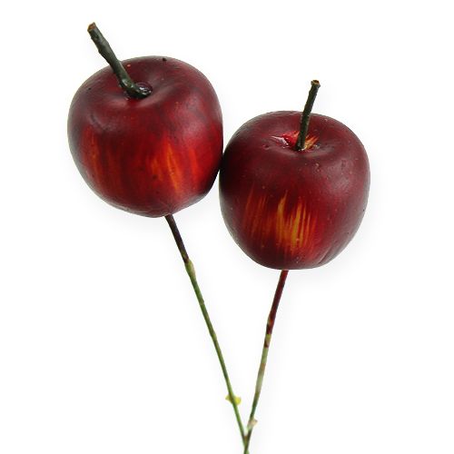 Floristik24 Mini mele in filo 2cm 48 pz