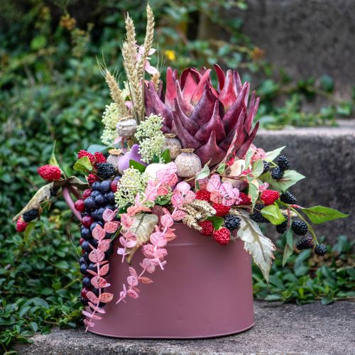 Prodotto Carciofo Artificiale Grande Fiore Artificiale Aspetto Secco Viola 76 cm