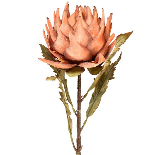 Prodotto Fiore artificiale di carciofo autunno arancione aspetto secco Ø15cm 73cm