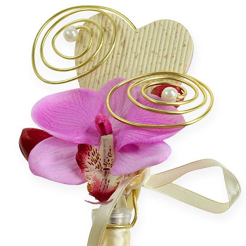 Floristik24 Appendino con tubo e cuore 18cm 6 pezzi