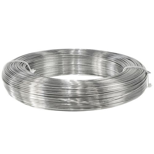 Prodotto Filo artigianale Filo di alluminio argento Filo decorativo Ø1,5mm 1000g