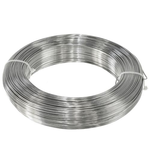 Prodotto Filo artigianale Filo di alluminio argento Filo decorativo Ø1,5mm 1000g