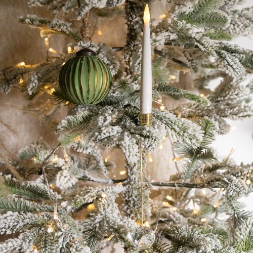Prodotto Candele LED per albero, candele affusolate con cristallo, luce gialla, 31 cm, 10 pezzi