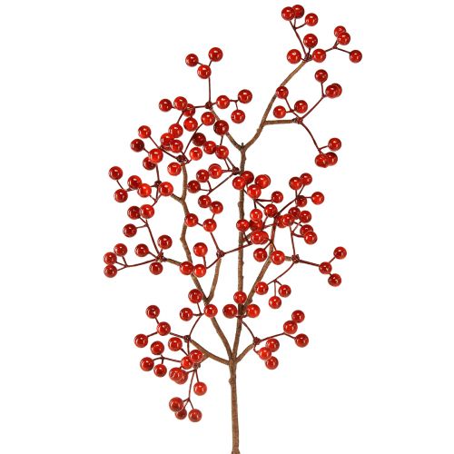 Floristik24 Ramo di bacca decorazione artificiale di rami di bacche rosse L50cm 2 pezzi