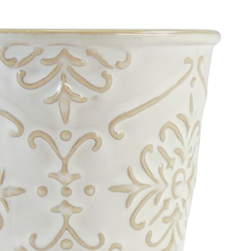 Prodotto Vaso per piante in ceramica bianco Ø7cm H8cm 4 pezzi