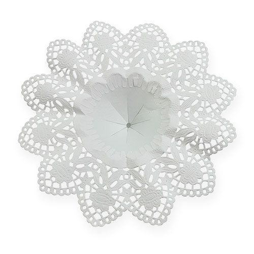 buste per fiori in pizzo di carta 8 cm 25 pezzi-020300