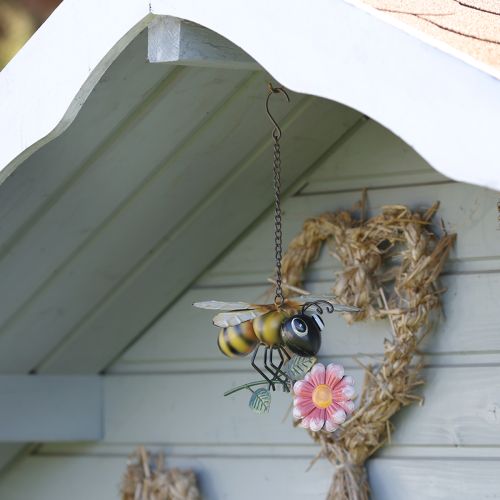 Prodotto Decorazione ape Decorazione da giardino in metallo per appendere dipinta 21×21cm