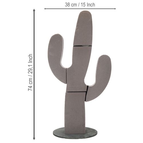 Prodotto Statuetta di cactus in spugna floreale, nera, 38 cm x 74 cm