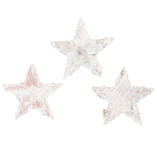 Mini stelle di betulla da 2 cm a 2,5 cm, sbiancate, 150 pezzi acquistare | Floristik24.it