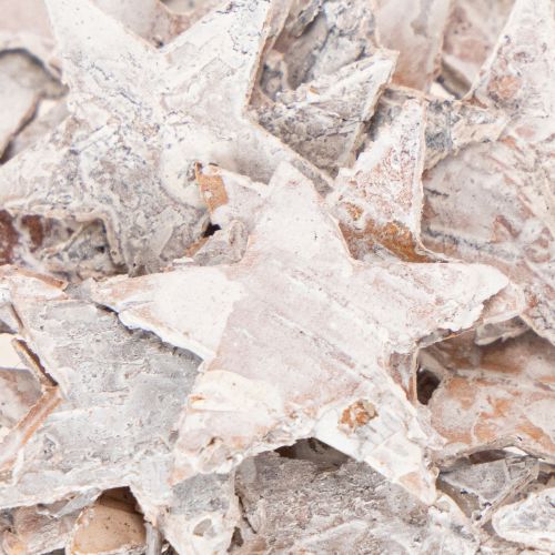 Mini stelle di betulla da 2 cm a 2,5 cm, sbiancate, 150 pezzi | Floristik24.it