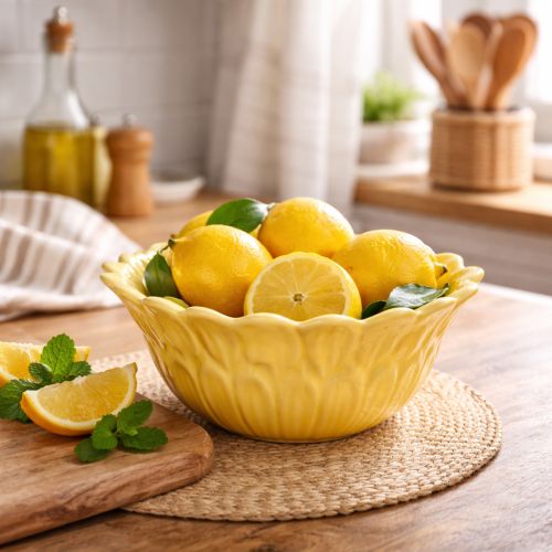 Prodotto Ciotola decorativa in ceramica per fiori, ideale per arredare la casa e come idea regalo, 13 cm, 2 pezzi