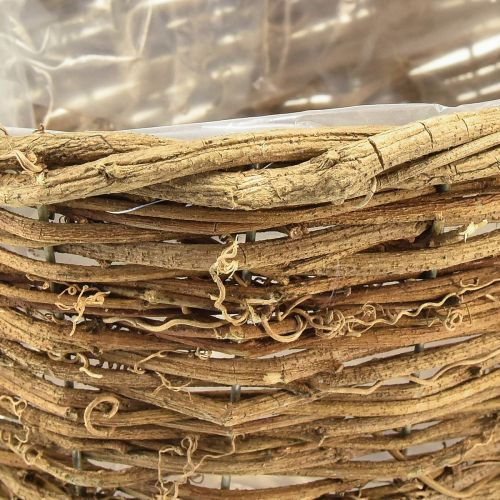 Prodotto Portafiori cesto per piante di vite ovale naturale 49,5x22x13cm
