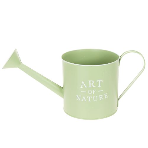 Vaso da fiori, annaffiatoio decorativo, fioriera in zinco verde menta, Ø16,5 cm | Floristik24.it