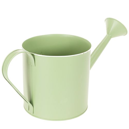 Vaso da fiori, annaffiatoio decorativo, fioriera in zinco verde menta, Ø16,5 cm | Floristik24.it
