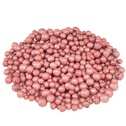 Prodotto Perle decorative brillanti 4mm - Granuli decorativi rossi 8mm 1 litro