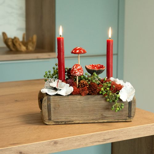 Prodotto Affascinanti decorazioni a forma di fungo velenoso in ceramica - Rosso con pois bianchi, 8,6 cm - Decorazione ideale per il giardino - Confezione da 3