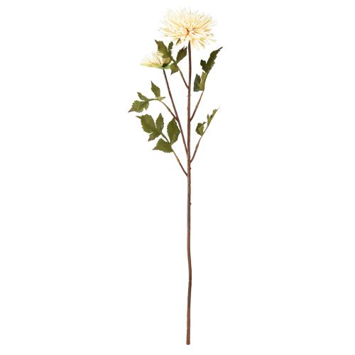 Prodotto Fiore artificiale crema di crisantemo con 2 fiori L70cm
