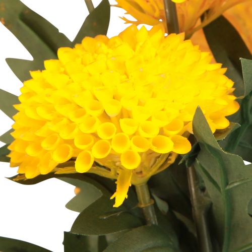 Prodotto Dalia Fiori Decorativi Artificiali Fiore Giallo L64cm 3 pz