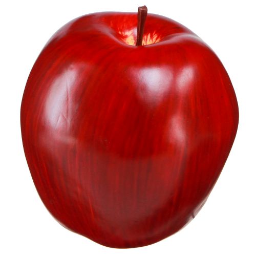 Deco mela rossa Frutta decorativa Ø8 cm H9,5 cm Red Delicious 4 pz