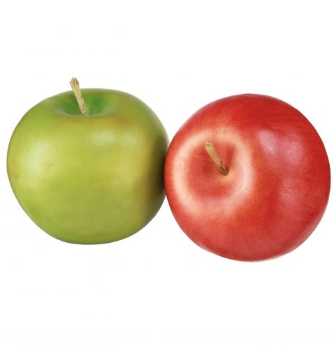 Prodotto Frutta artificiale decorativa mela rossa verde Ø5,5 cm A5 cm 12 pz