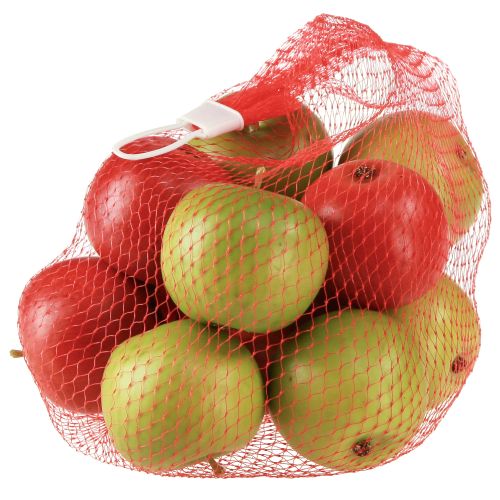 Prodotto Frutta artificiale decorativa mela rossa verde Ø5,5 cm A5 cm 12 pz
