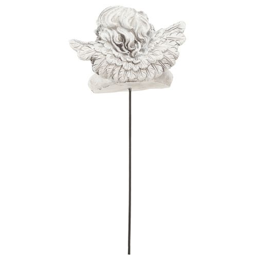 Prodotto Angelo decorativo su bastone decorazione tombale decorativa grigio bianco H6,5 cm 3 pezzi