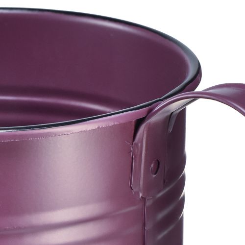 Prodotto Annaffiatoio decorativo fioriera in metallo viola Ø13,5 cm H12,5 cm