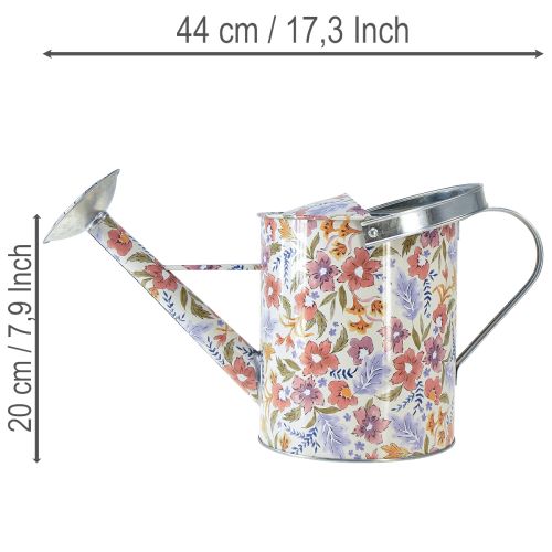 Annaffiatoio decorativo in metallo, fioriera vintage per fiori, Ø18cm | Floristik24.it