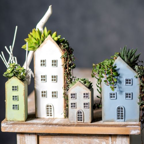 Prodotto Case decorative decorazione da tavolo fioriera vintage H12,5 cm - 19 cm set di 4