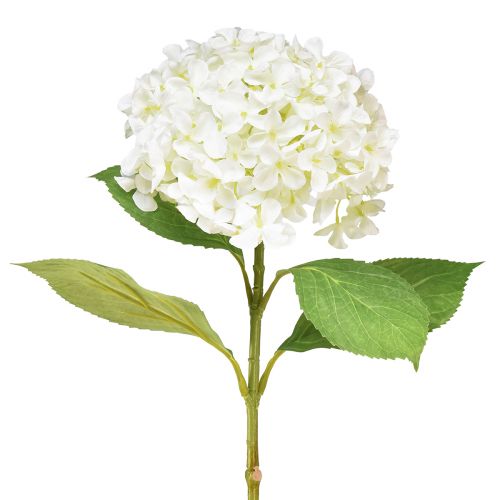 Ortensia decorativa artificiale ortensia palla di neve bianca 65 cm