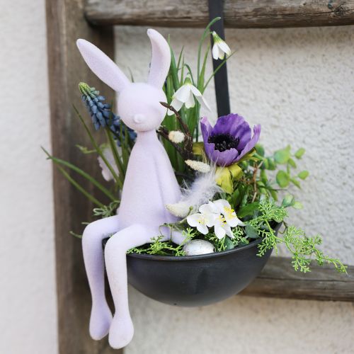 Floristik24 Cazzuola decorativa per piante da appendere antracite Ø16,5 cm 2 pezzi