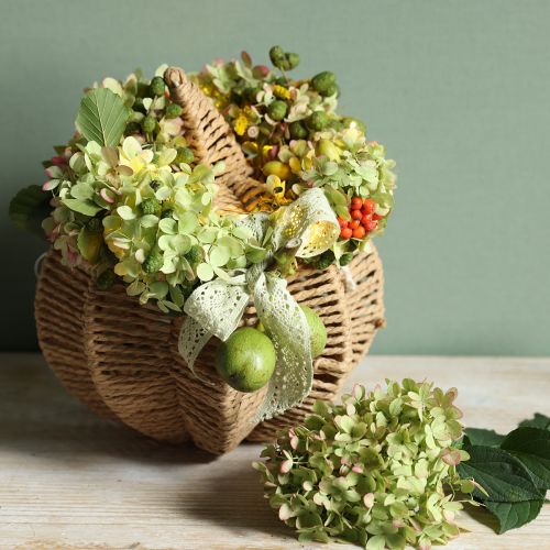 Floristik24 Zucca decorativa in rafia naturale rustica autunnale Ø25cm H25cm