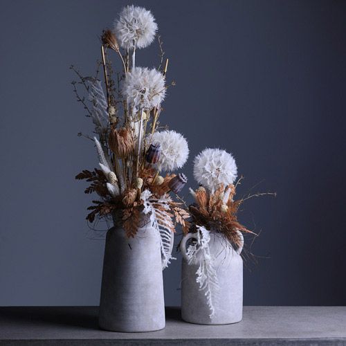 Floristik24 Dente di leone decorativo bianco – delicati fiori secchi per composizioni eleganti Ø11cm 6 pz.