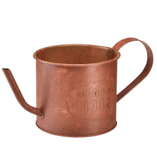 Prodotto Fioriera decorativa per annaffiatoio ruggine in metallo Ø12,5 cm H10,5 cm