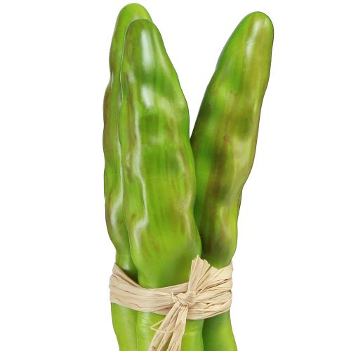 Prodotto Asparagi decorativi verdi artificiali vegetali L22cm Ø1,5cm 3 pezzi