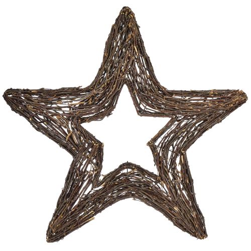 Prodotto Stelle decorative da appendere stelle di salice naturali 48 cm 2 pezzi