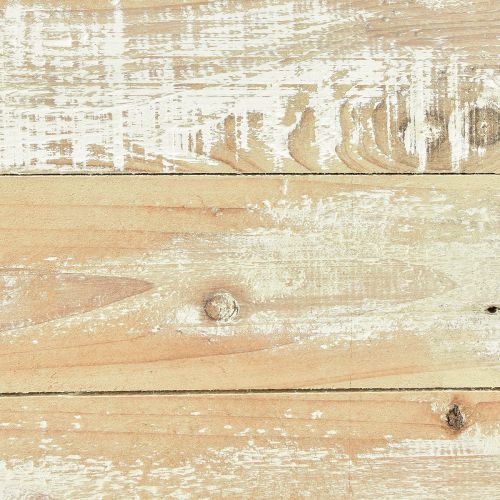 Prodotto Vassoio decorativo con piedini marrone bianco shabby chic 30x30cm
