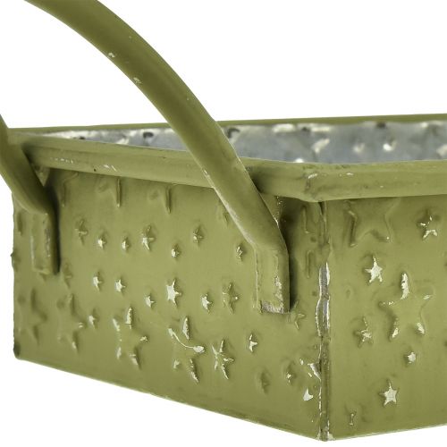 Prodotto Vassoio decorativo Stelle natalizie verdi 49 cm/43 cm set da 2