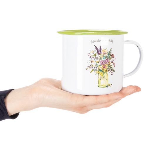 Tazza/vaso decorativo, smaltato, Ø11,5 cm H10 cm | Floristik24.it