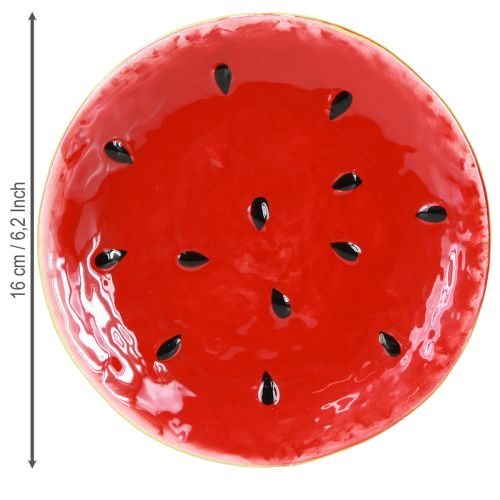 Prodotto Piatto decorativo in ceramica Piatto in ceramica Anguria Ø16cm 2pz