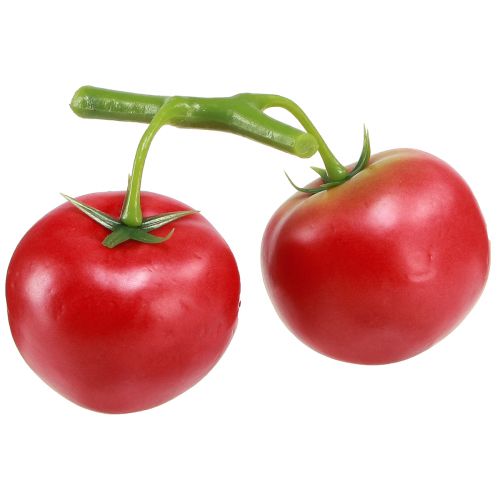 Prodotto Pomodori decorativi 2 pomodori artificiali su una pannocchia Ø6cm L15cm