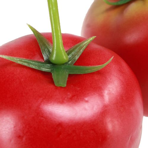 Prodotto Pomodori decorativi 2 pomodori artificiali su una pannocchia Ø6cm L15cm