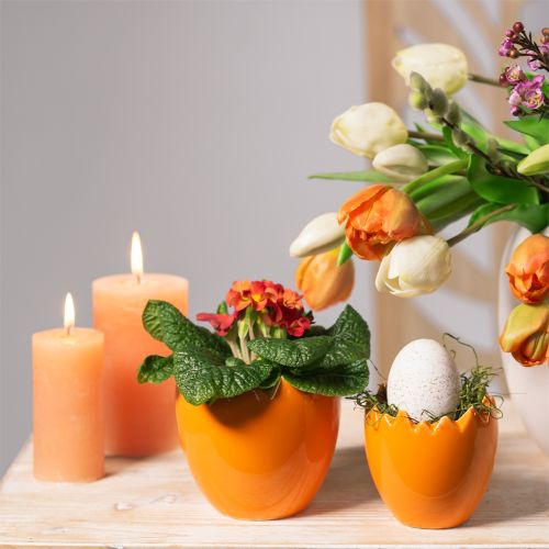 Floristik24 Vaso decorativo pasquale uova di Pasqua colorate in ceramica Ø11cm 4 pezzi