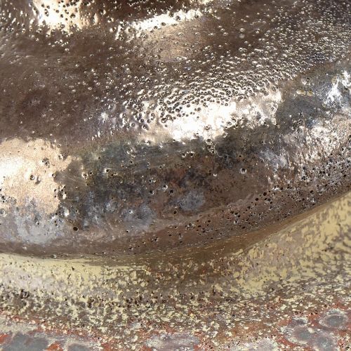 Prodotto Vaso decorativo Vaso decorativo in ceramica dall'aspetto metallico 19×18×16 cm