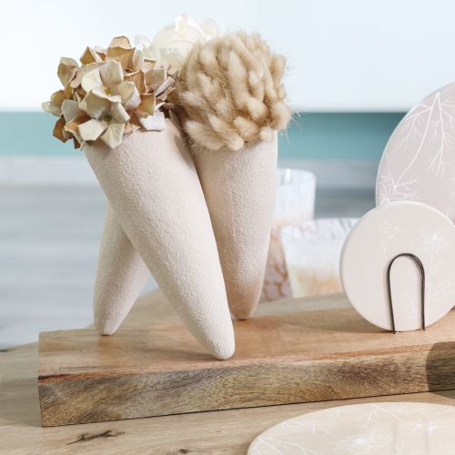 Prodotto Vasi decorativi Vasi conici Beige Ceramica 14,5cmx15x21cm