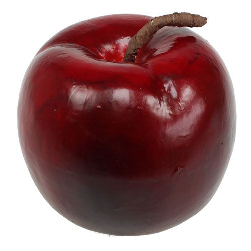 Floristik24 Deco rosso mela 18 cm