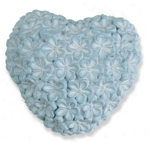 Floristik24 Deco cuore con fiori pastello 6,5cm 4 pezzi