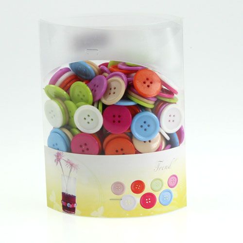 Floristik24 Bottoni decorativi colorati Ø2,5cm 200 pezzi